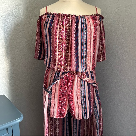 City Triangles Romper Maxi Dress - Picture 3 of 6